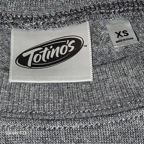 Mad Engine Inc. Totino Pizza Rolls  Sweat Shirt Size XS Color Grey - Picture 3 of 7